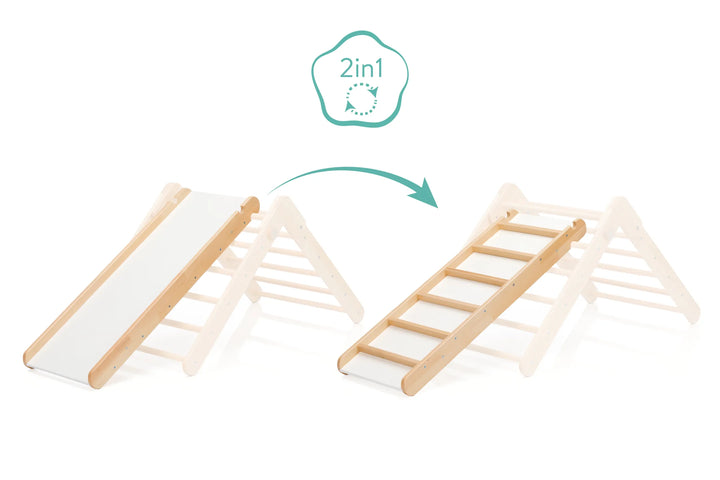 Kletterdreieck mit Rutschbrett - Ausstellerabverkauf