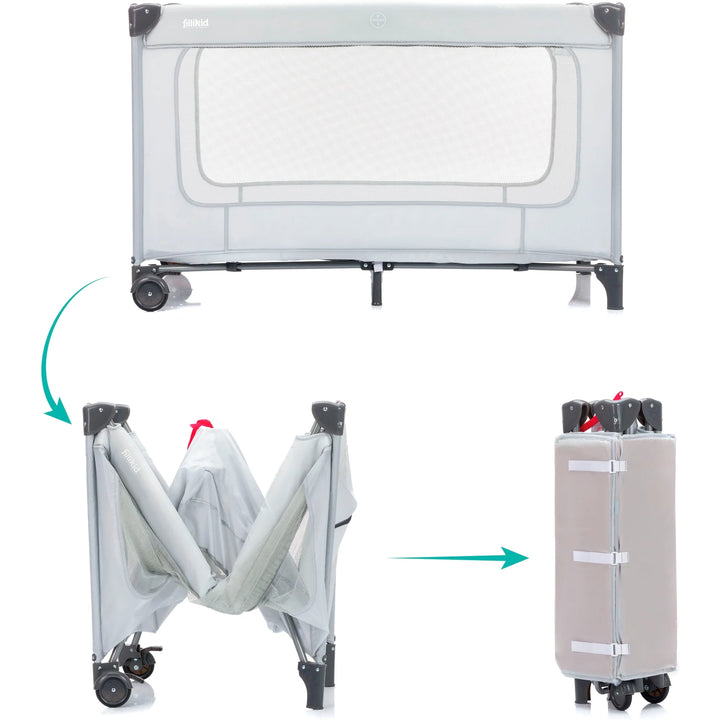 Travel cot Complete (grey)