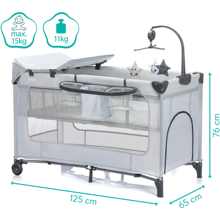 Travel cot Complete (grey)