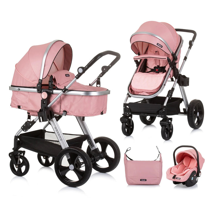 Kombikinderwagen Set 3-in-1 (rose)