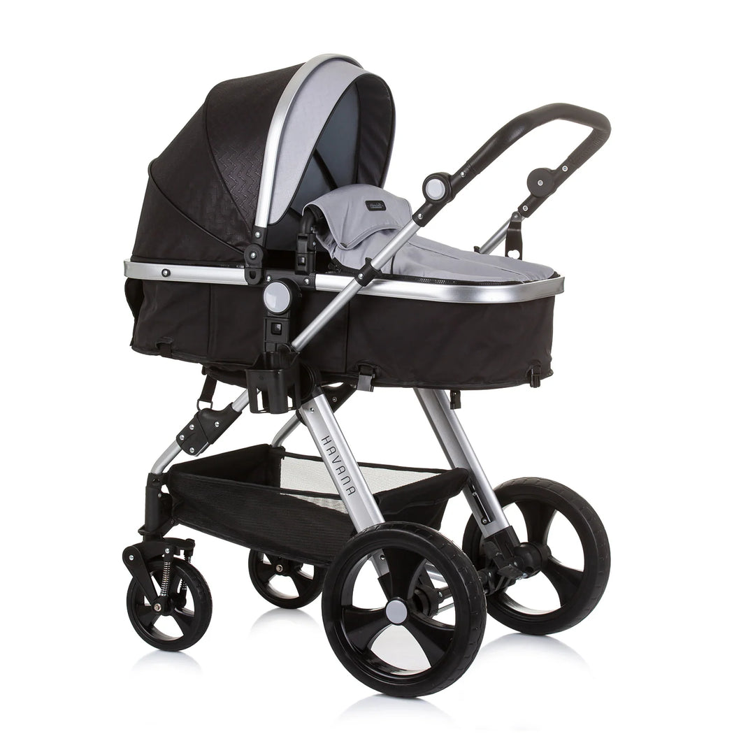 Kombikinderwagen Set 3-in-1 (silver/black)