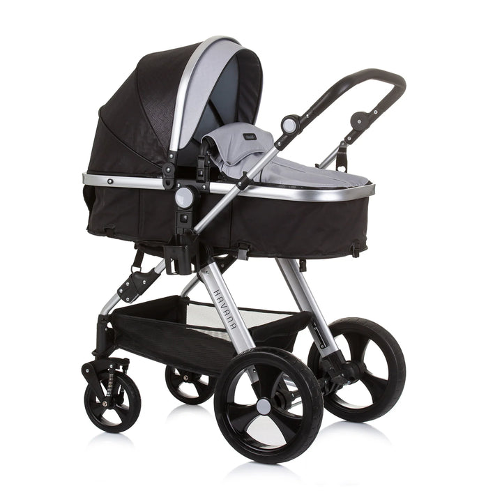 Kombikinderwagen Set 3-in-1 (silver/black)