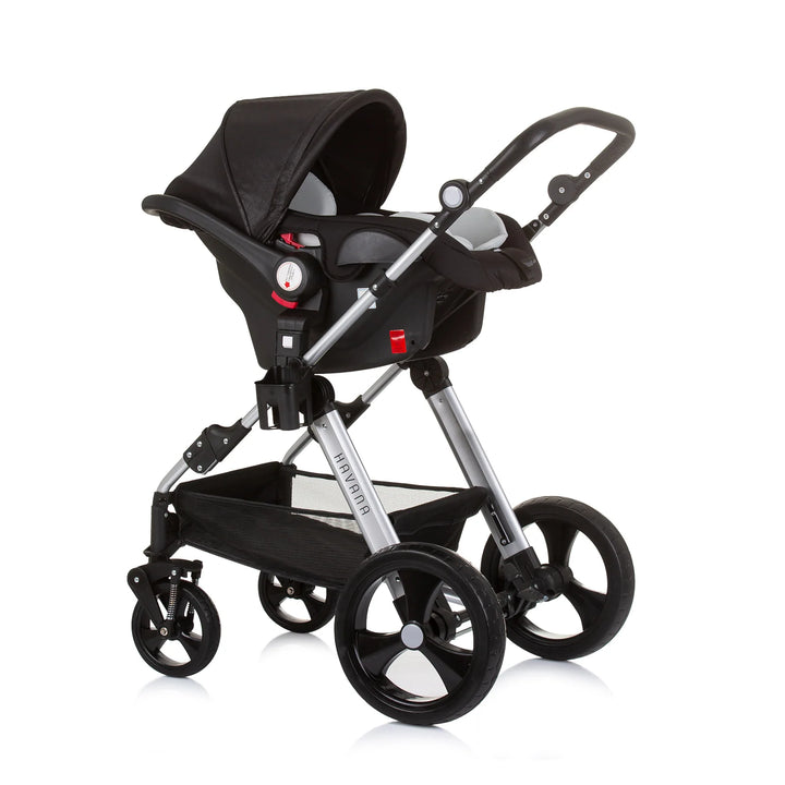 Kombikinderwagen Set 3-in-1 (silver/black)