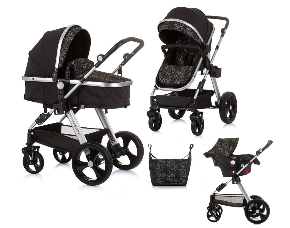 Kombikinderwagen Set 3-in-1 (leaves)