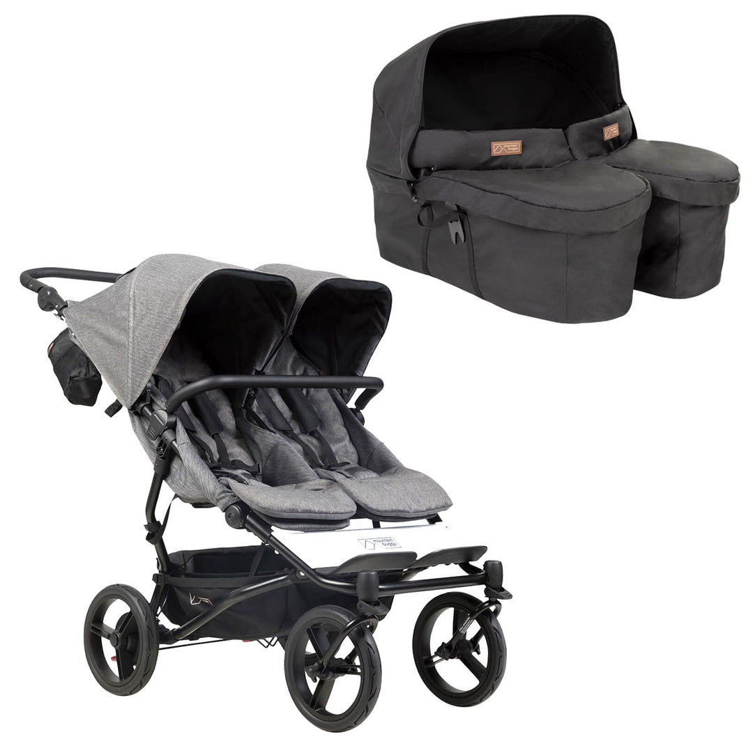Mountainbuggy Duet Set inkl. Twin Carrycot+ (herringbone)