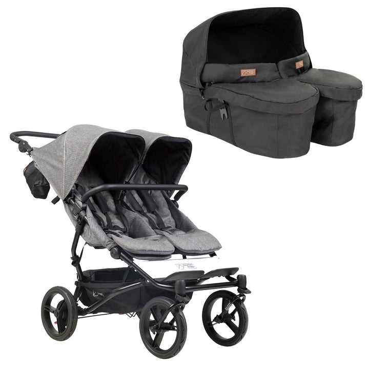 Mountainbuggy Duet Set inkl. Twin Carrycot+ (herringbone)