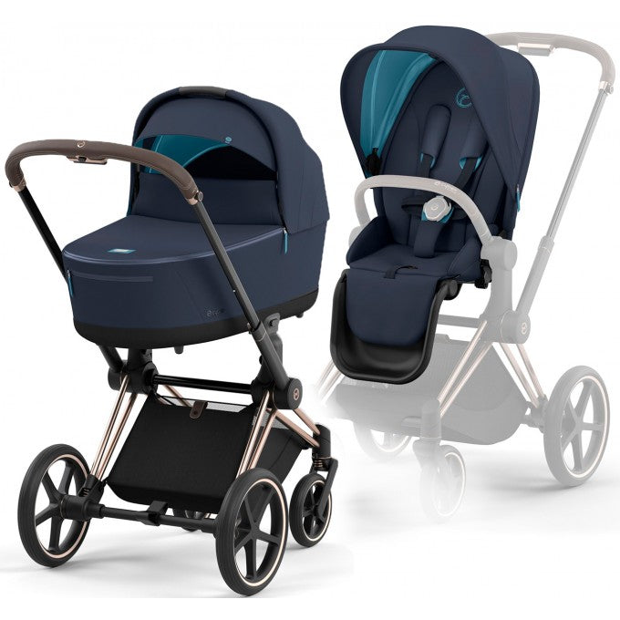 Cybex Priam Kinderwagen mit Sportsitz und newest Babywanne + Garantie