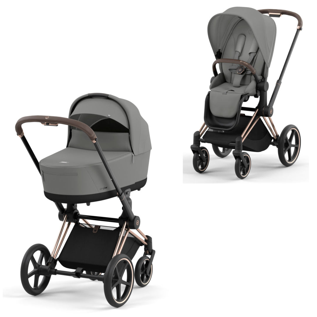 Buy Cybex Priam stroller set matt black online – Kinderwagenshop Cindy