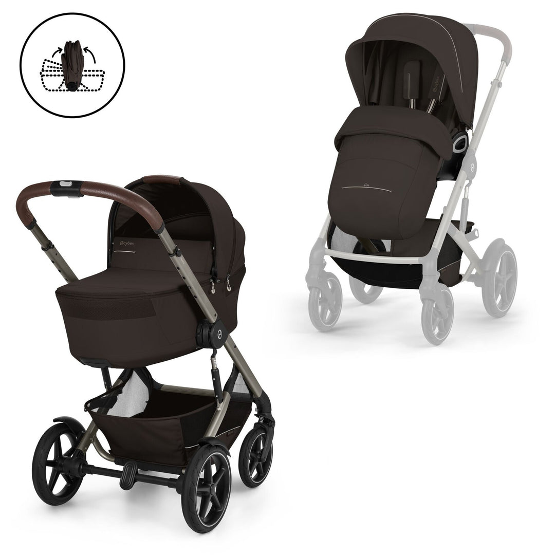 Cybex Talos S Lux + Cot S + Adapter + Rain Cover (various colors) - new Generation 