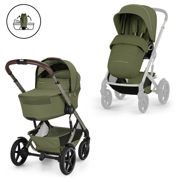 Cybex Talos S Lux + Cot S + Adapter + Rain Cover (various colors) - new Generation 