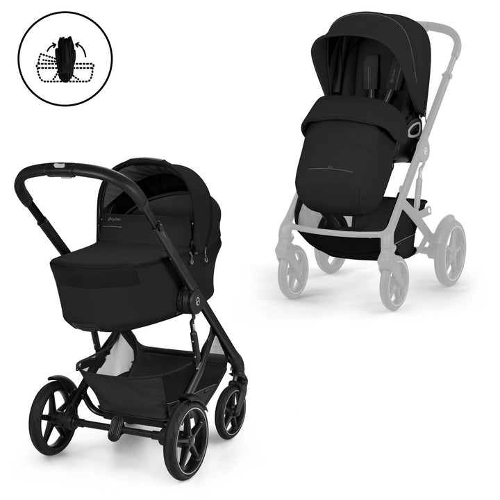 Cybex Talos S Lux + Cot S + Adapter + Rain Cover (various colors) - new Generation 