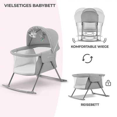 Babybett Lovi 3-in-1 (grey)