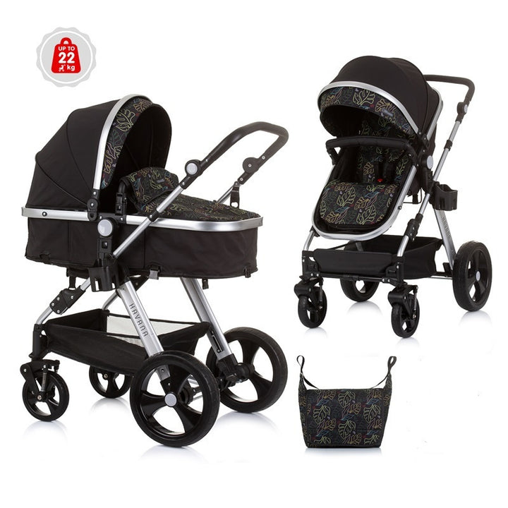 Kombikinderwagen Set 3-in-1 (leaves)