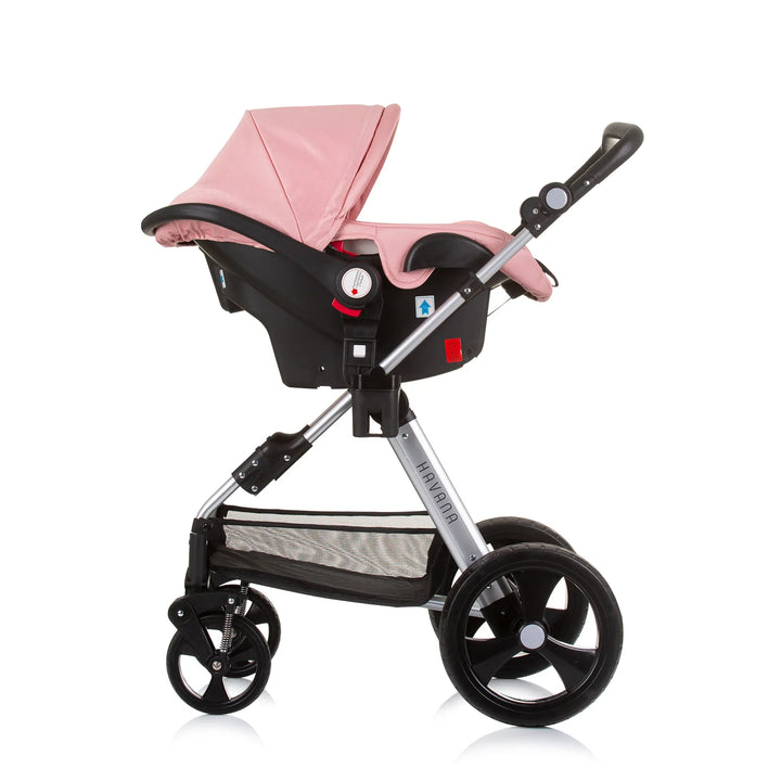 Kombikinderwagen Set 3-in-1 (rose)