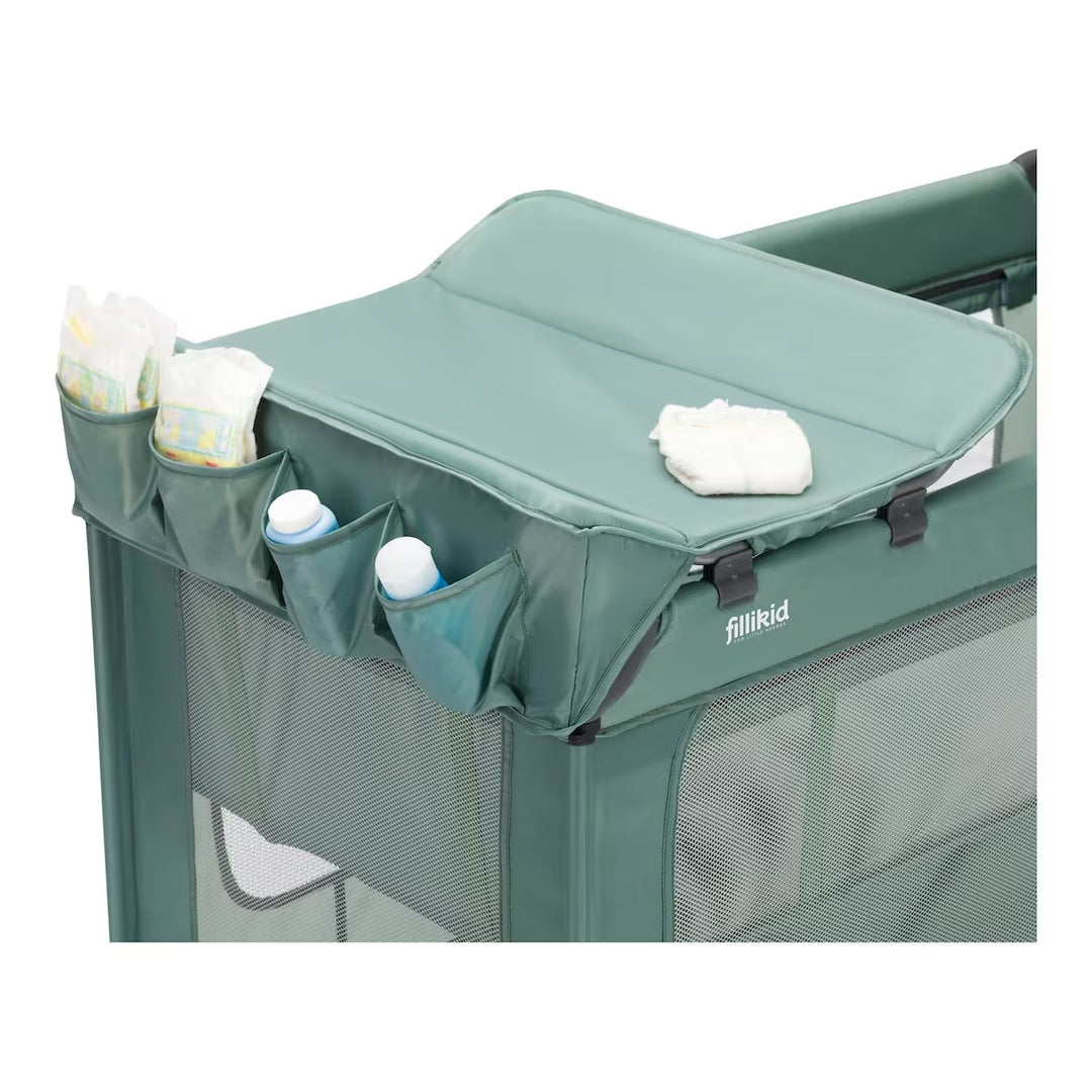 All-in-one travel cot (grey)