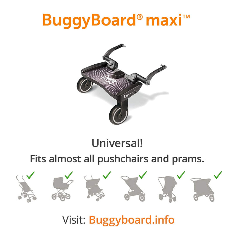 Buggy Board Maxi Set inkl. Sitz (schwarz)