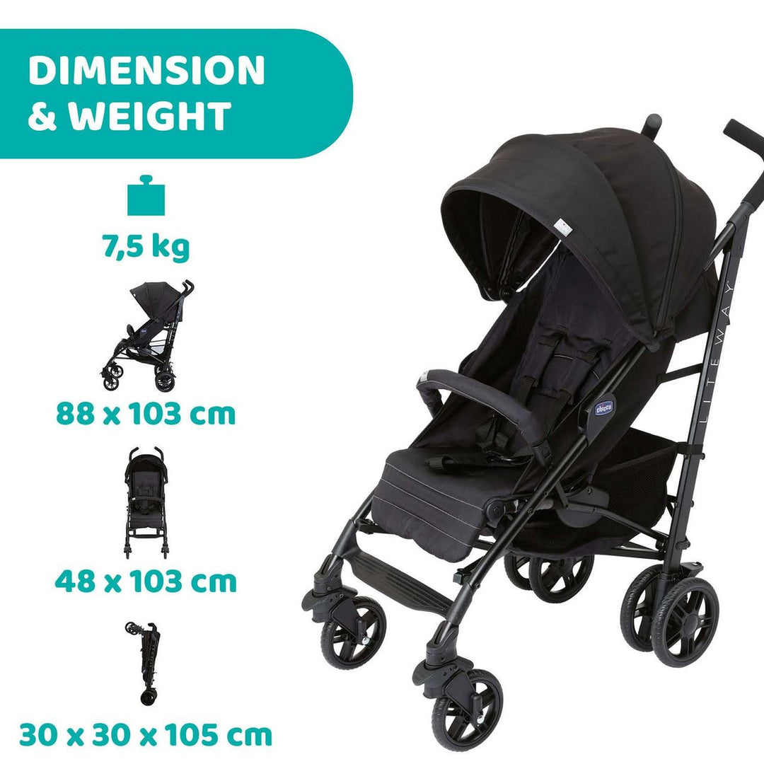 Chicco liteway dimensions on sale