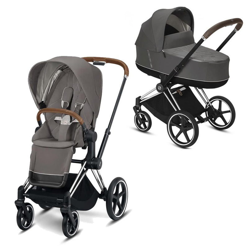 Cybex Priam Set soho grau (chrome/brown) Ausstellerabverkauf