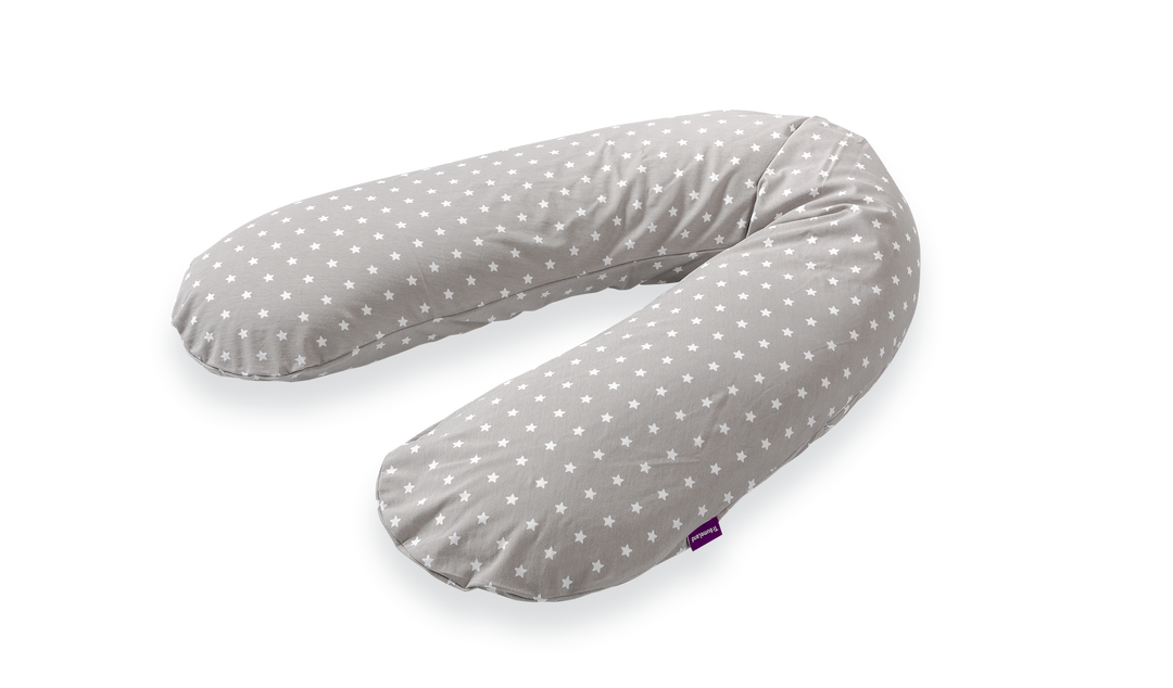 Nursing pillow elastane (gray with white stars)