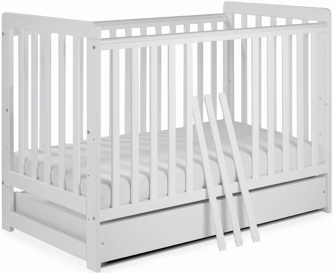 Relax 2-in-1 cot incl. drawer white (60x120cm) 
