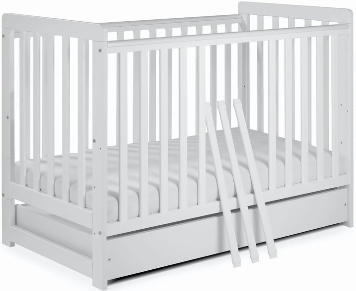 Relax 2-in-1 cot incl. drawer white (60x120cm) 
