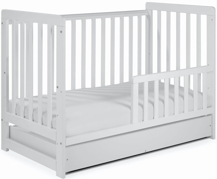 Relax 2-in-1 cot incl. drawer white (60x120cm) 
