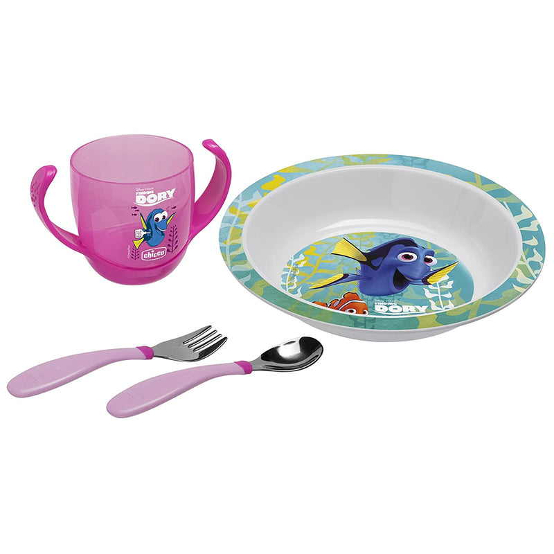 Chicco meal set Dory (pink)