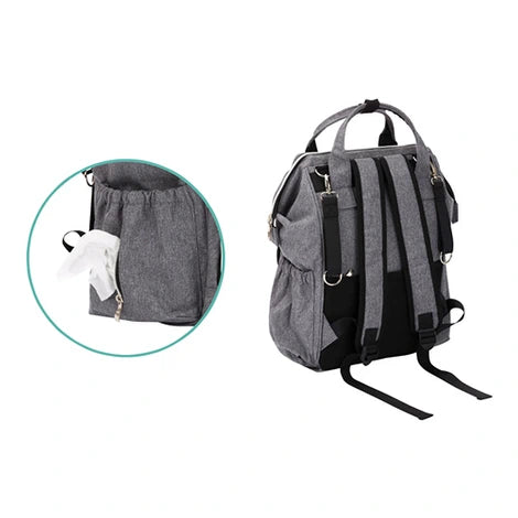 Fillikid changing backpack (gray melange)