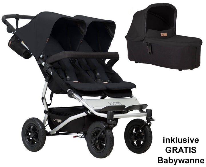 Mountain Buggy Duet inklusive Babywanne (black)