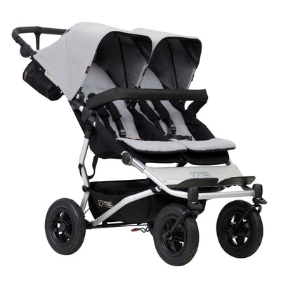 Mountain Buggy Duet inklusive Babywanne (silver)