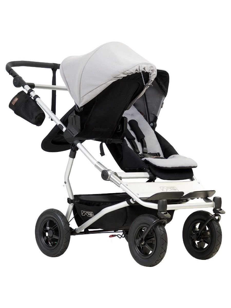 Mountain Buggy Duet including baby bath (silver)